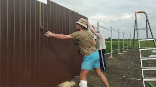 15. Забор своими руками, продолжение.. Fence with your own hands