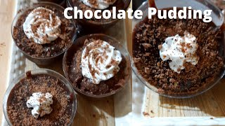 Chocolate Pudding With Cocoa Powder | Chocolate Pudding Without Cream | Chocolate Pudding | Eggless