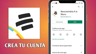 como crear Cuenta BANCOLOMBIA ALA MANO gratis 2024