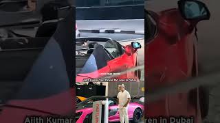 Ajith Kumar Test Drives New McLaren in Dubai 🔥😎 #short #ajithkumar #ajith #mclaren