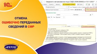 Как отменить ошибочно переданные Сведения о застрахованном лице в СФР | Микос Программы 1С