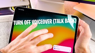 How To Turn Off Voice Over On iPad Pro M4 (2024 version) - Talk Back