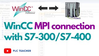 SIMATIC WinCC connection with Siemens S7 PLC through MPI | PCS7 Training