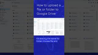 How to upload a file or folder to Google Drive