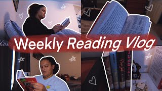 ✨ WEEKLY READING VLOG✨: first week of class & reading a 5 star romance!