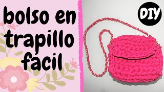 COMO HACER UN BOLSO EN TRAPILLO FÁCIL. DIY