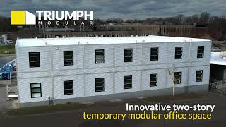 Innovative Two-Story Temporary Modular Office Space