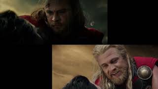 Loki death compare - Thor: The Dark World vs Thor:  Ragnarok