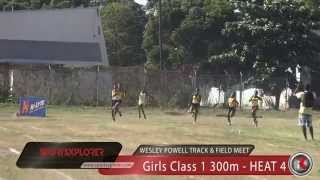 Wolmers' Jonielle Smith wins Girls Class 1 300m HEAT 4 - 2013 Wesley Powell Invitational