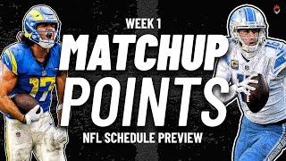 Week 1 NFL NEED To Know News With Matchup Points Schedule Preview