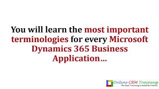 Microsoft Dynamics 365 (CRM, NAV, AX) Intro Training Course - learn Microsoft Dynamics 365