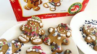 🎄DIY Gingerbread Man Cookies | Christmas cookie decorating - gift ideas