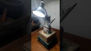 DIY industrial table lamp with old  tin boxes #short #amazing_video #technology #amazing #machine