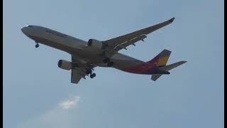 Asiana Airlines A330-343 landing at Tan Son Nhat International Airport