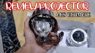 Review Projector AES Ultimate Dop HID 35 Watt | Cahaya Projector AES Ultimate di Malam Hari