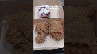 JOLLIBEE MEAL - Two pieces Chicken Joy with rice #jollibee, #chicken joy, #bidaangsaya