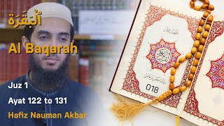 018) Al Baqarah Ayat 122 to 131 (Juz 1) Recitation Copyright Free Quran Tilawat Hafiz Nauman Akbar