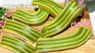 Đây chính là Công Thức Bánh Da Lợn Lá Dứa ngon nhất từ trước giờ - Pandan leaf layer cake