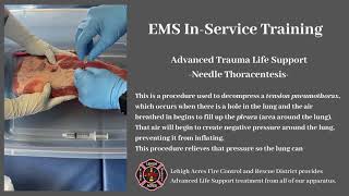 EMS In-Service Training -Needle Thoracentesis