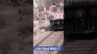 LDH Shed WAG-7 Goods Loco #shortfeed #viral #shorts ##locomotive #indianrailways