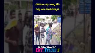 పోలీసులు దగ్గర ఉన్నా కోడి గుడ్డు ఎలా విసురుతున్నారు #shrots