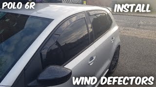 How to install VW Polo 6r/6c Wind deflectors