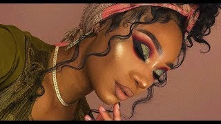 Fall Smoky Olive Cut Crease Makeup Look | MakeupTiffanyJ