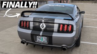 Installing The GT350 Wing on the Mustang GT!!