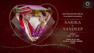 Wedding Invitation video | Wedding Invitation Video | e-card | Whatsapp invite | Save the Date