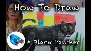 Learn how to draw A BLACK PANTHER: STEP BY STEP GUIDE! (Age 5 +)