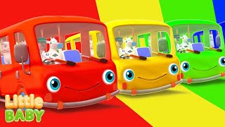 Wheels On The Bus + More Vehicles Nursery Rhymes & Kids Songs