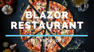 Blazor Restaurant - Adding the "List Products" implementation