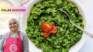 Quick Palak Khichdi recipe by Gujju Ben I Healthy Recipe for Children I पालक खिचड़ी I પાલક ની ખીચડી