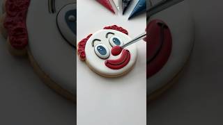 I made a cookie of your ex 🤡 royal icing 101 linked in my bio #clowncookie #cookiedecorating  #asmr