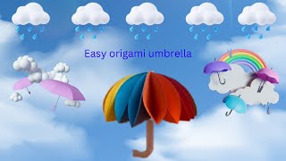 DIY | How to make a paper umbrella ? | Origami Paper Umbrella