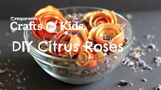 Citrus Peel Roses | Crafts for Kids | PBS KIDS for Parents