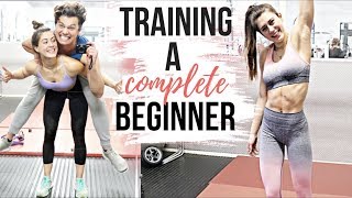 TRAINING A COMPLETE BEGINNER! | KILLER WORKOUT FOR LEAN LEGS