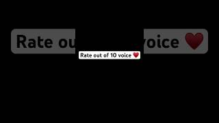 Rate out of 10 this amazing voice 🔥🫀-YouTube