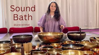 SOUND BATH | Singing Bowls and Voice by Jane Winther for Yoga, Sleep & Deep Relaxation