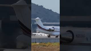 Private plane full power take off!