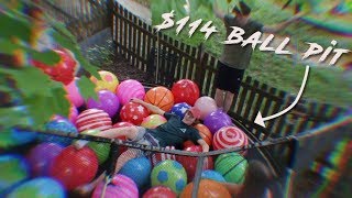 We made our own giant walmart ball pit...