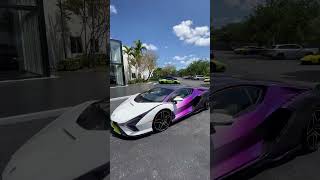 thoughts on this spec? white and purple Lamborghini svj roadster #youtubeshorts #shorts