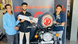 Royal Enfield Super Meteor 650 Interstellar Green First Delivery in Bardhaman🔥