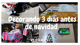 Decorando 3 días antes de navidad ✨🎉🎄+ su primer visita a una Barber shop 🧔Jenny Portillo 💖