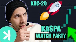 🚨KASPA Watch Party- KRC 20 Launch🔥 Moon or Crash?