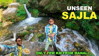 OMG 😱 NEVER SEEN SAJLA WATERFALL| यहाँ कोई नहीं आता | Sajla waterfall | MANALI | Ep-16