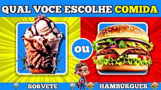 🍕🍟MONTEM SEO PLATO DA TARDE/edição: comidas/parte 1?jogo das escolhas]#quiz #curiosidades