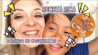 DOMINGO DE COSQUILLITAS + RECETA PORRA ANTEQUERANA | VLOG    PandoramenchuVlog FAMILIA BONITA