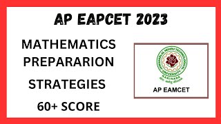 AP EAPCET 2023 PREPARATION ll MATHS PREPARATION TIPS ll 60+ SCORE ll