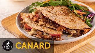 Recette de quesadillas à l’effiloché de canard du Lac Brome